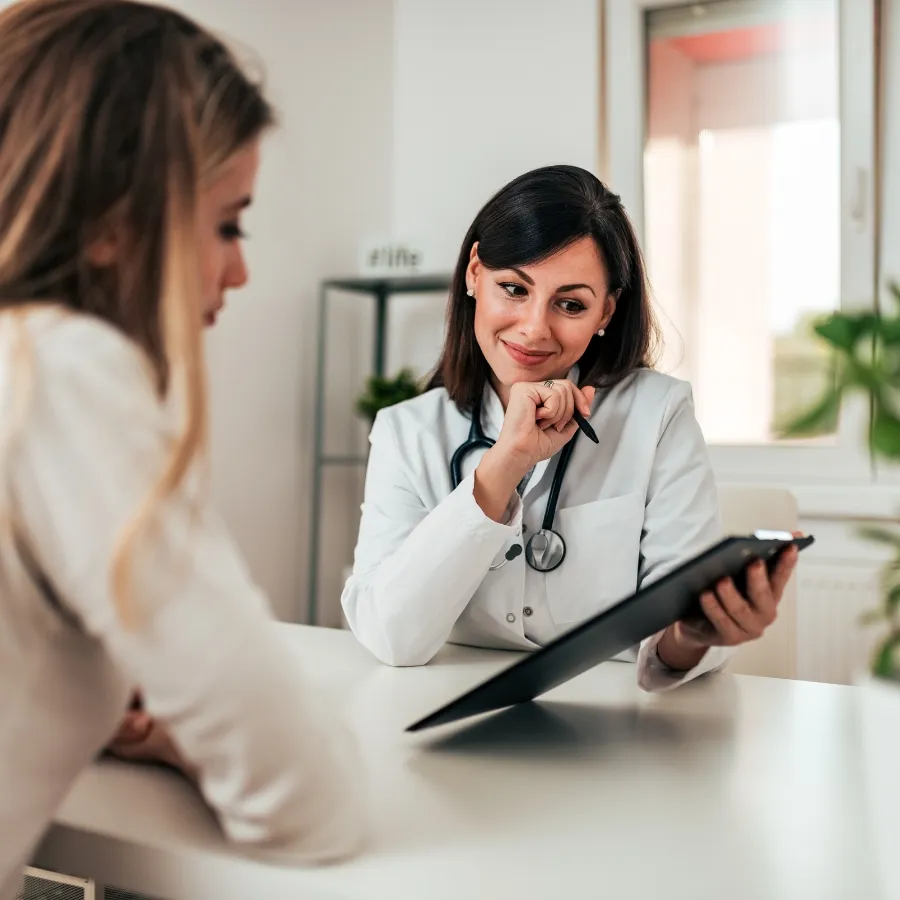 Patient consultation at SameCare Health Services clinic